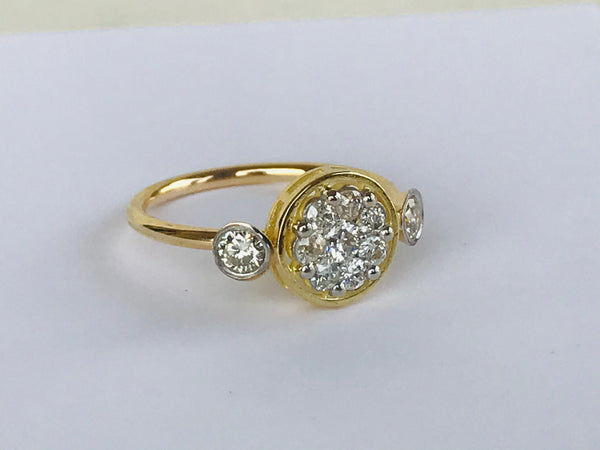 Circled Diamond Ring