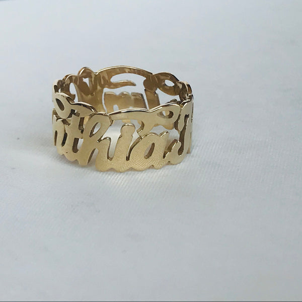 Latin Calligraphy Ring