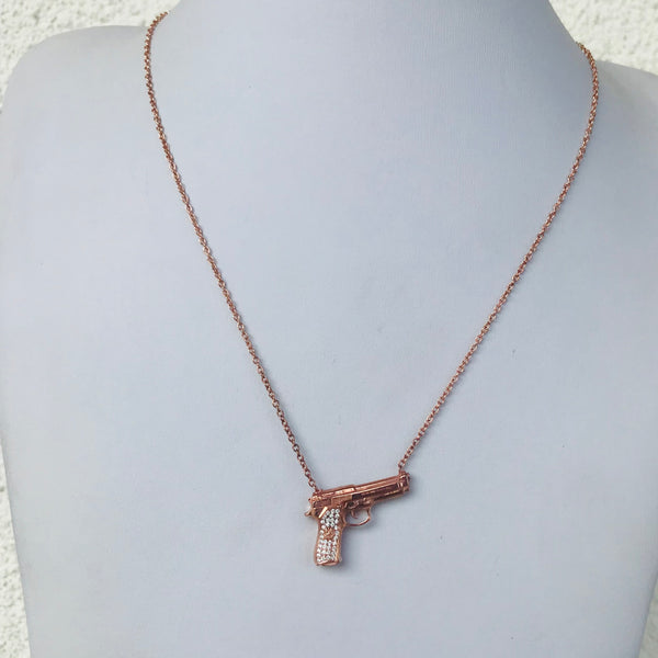 Gun-shaped necklace 8 larger  size