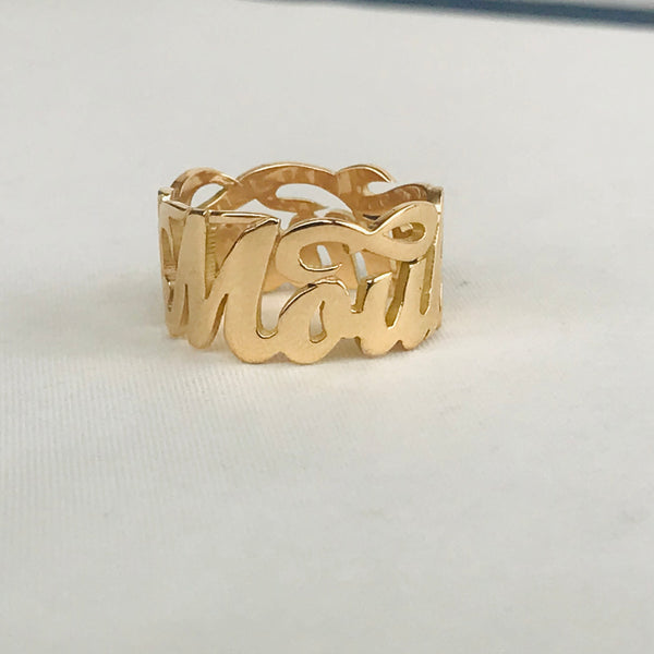 Latin Calligraphy Ring