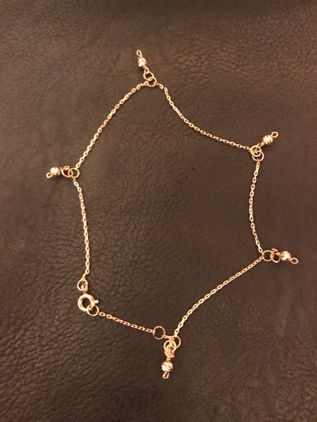 Sphere Chain Anklet