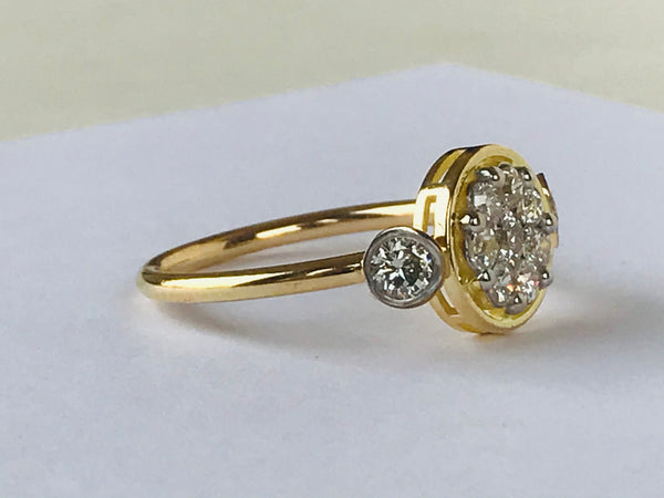 Circled Diamond Ring