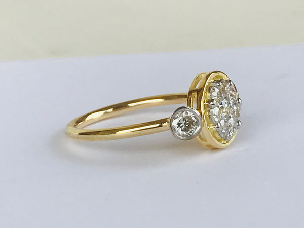 Circled Diamond Ring