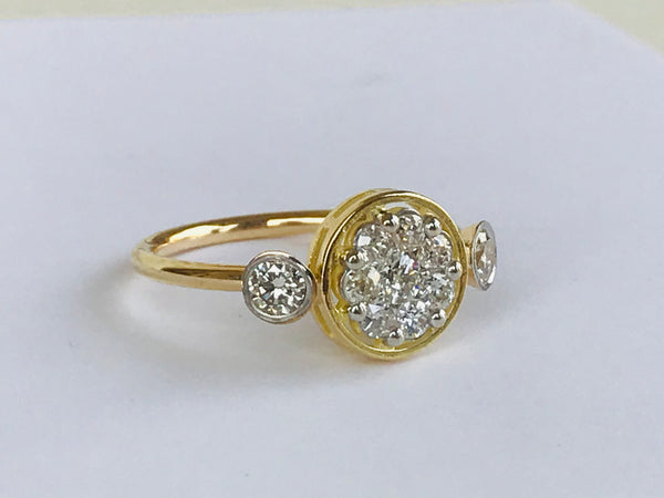 Circled Diamond Ring