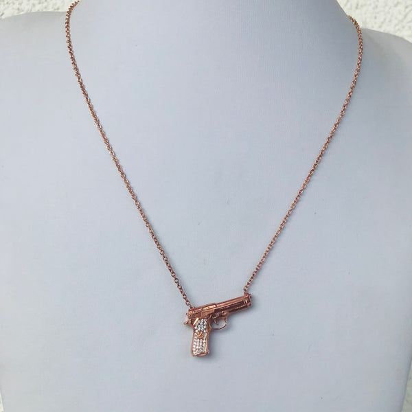 Gun-shaped necklace 8 larger  size