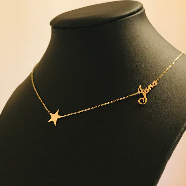 Name necklace with Star