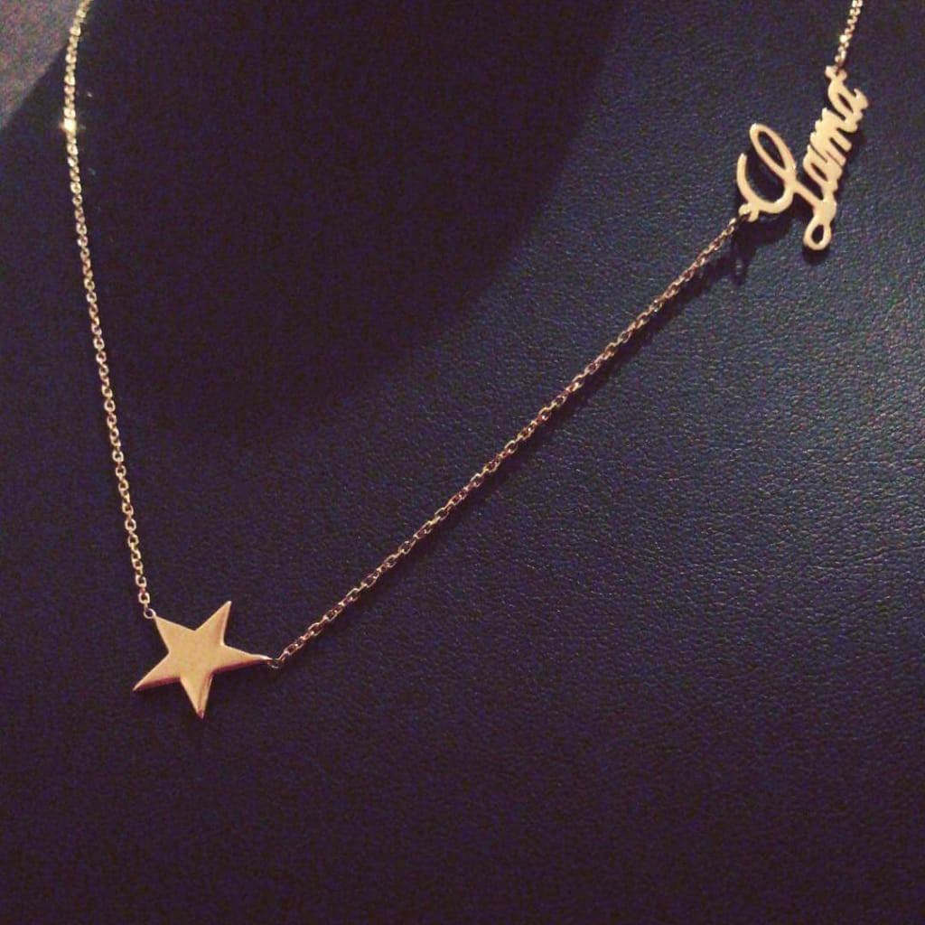 Name necklace with Star