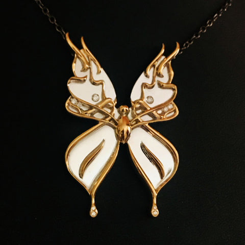 Golden Butterfly Necklace - Customised Piece