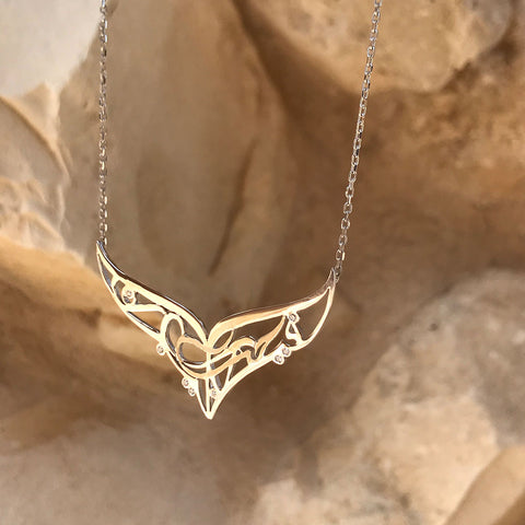 Calligraphy Wings Necklace - Customised Piece