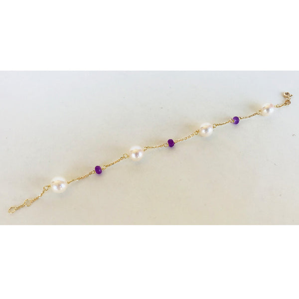 Violet Pearl Bracelet